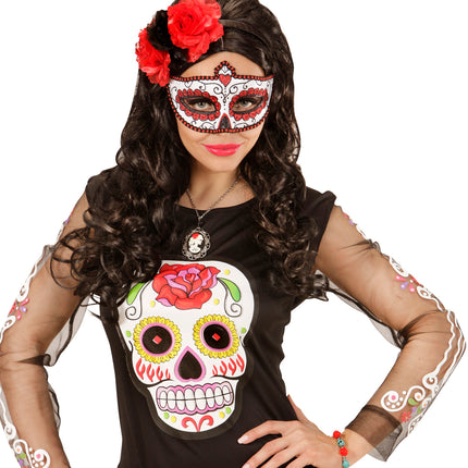 Widmann SRL Armband met schedels en rozen