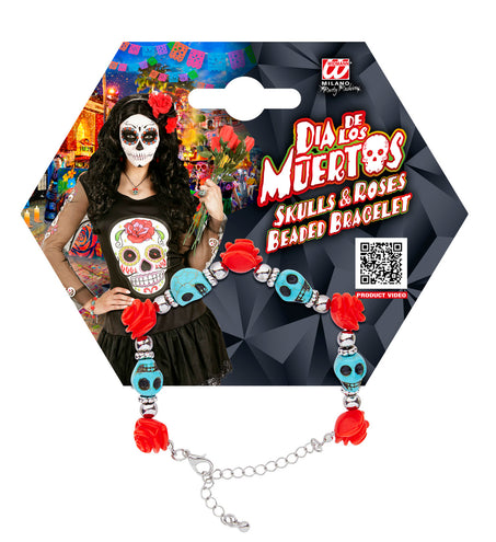 Widmann SRL Armband met schedels en rozen
