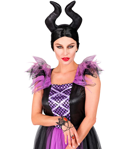 Widmann SRL Armband van kant met zwarte ring