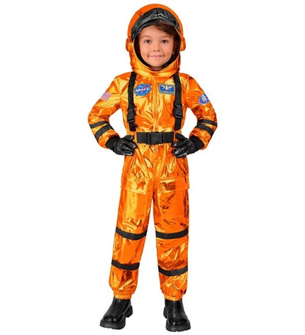 Widmann SRL Astronaut kostuum oranje Teun kind
