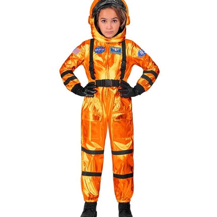 Widmann SRL Astronaut kostuum oranje Teun kind