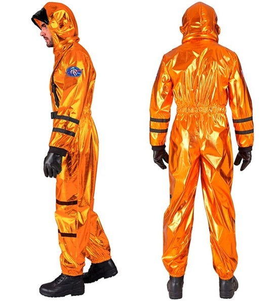 Widmann SRL Astronaut oranje heren kostuum Evi