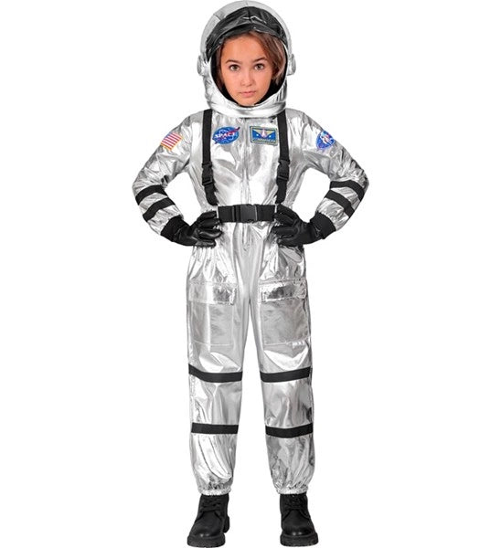 Widmann SRL Astronauten kostuum zilver Roos kinderen