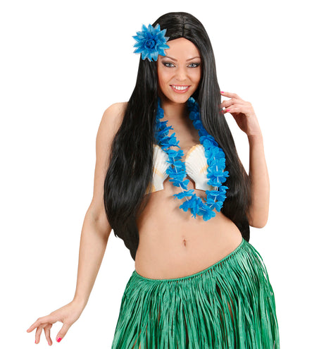 Widmann SRL Azuren bloemen haarclip met glitters