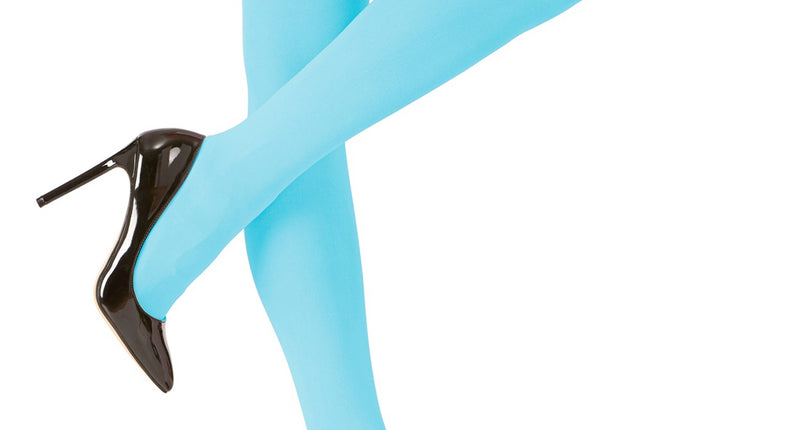 Widmann SRL Azuur blauwe kniekous dames