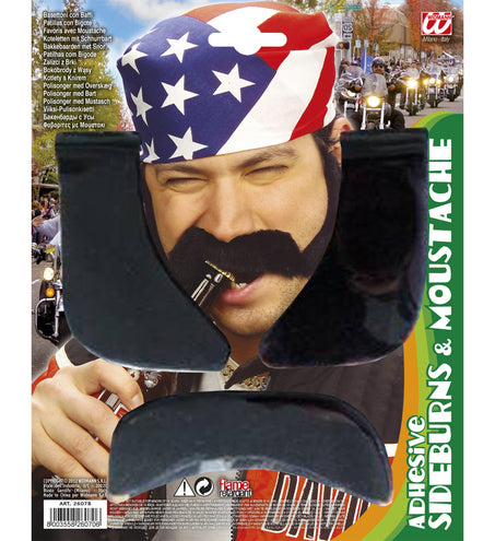 Widmann SRL Bakkebaard Met Snor