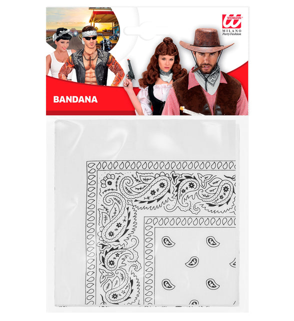 Widmann SRL Bandana wit 55X55