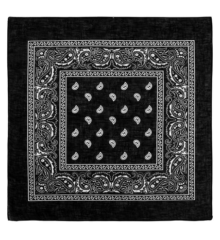 Widmann SRL Bandana zwart 55x55 cm met paisley print