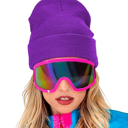 Widmann SRL Beanie paars muts Thomas