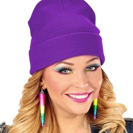 Widmann SRL Beanie paars muts Thomas