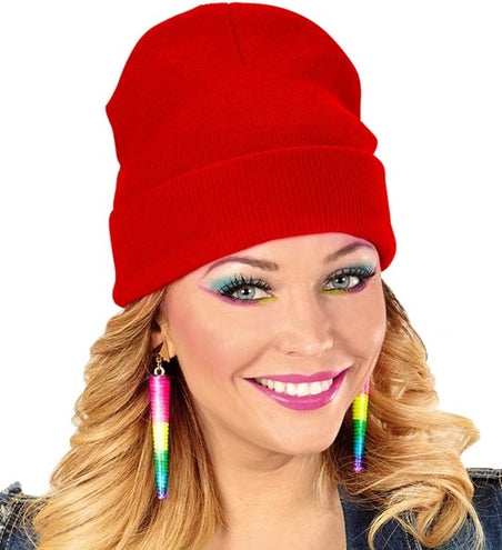 Widmann SRL Beanie rood muts Niek