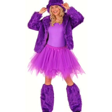 Widmann SRL Beenwarmers pluche paars Roos