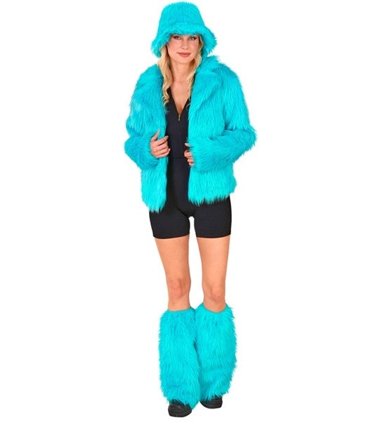 Widmann SRL Beenwarmers pluche turquoise Siem