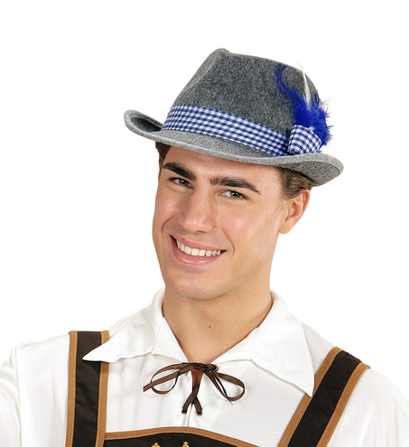 Widmann SRL Beierse Fedora met blauwe veren