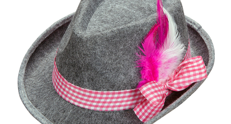 Widmann SRL Beierse Fedora met roze veren