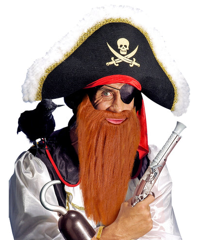 Widmann SRL Biker baard met snor bruin