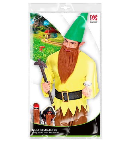 Widmann SRL Biker baard met snor bruin