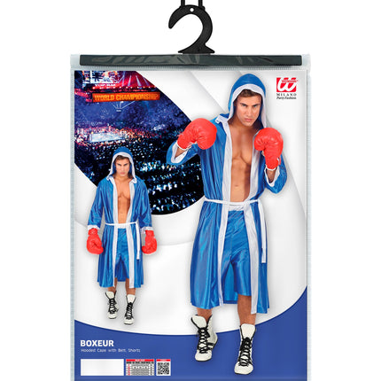 Widmann SRL Blauw bokser kostuum