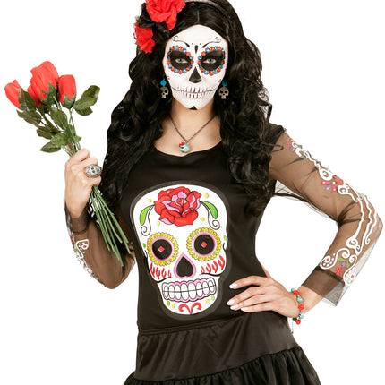 Widmann SRL Blauw met gouden oorbellen