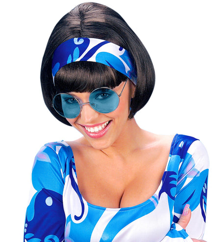 Widmann SRL Blauwe bril jaren 70