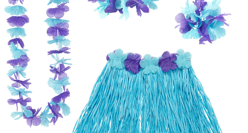 Widmann SRL Blauwe Hawaii set Bella