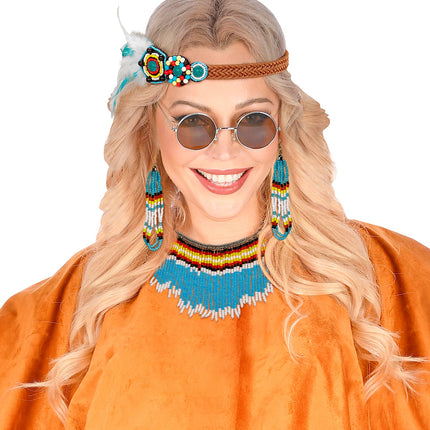 Widmann SRL Blauwe indiaanse sierraden