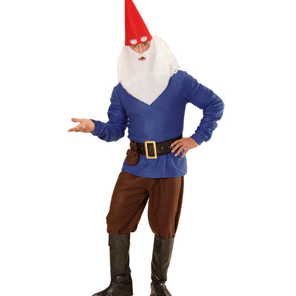 Widmann SRL Blauwe kabouter Wesley kostuum