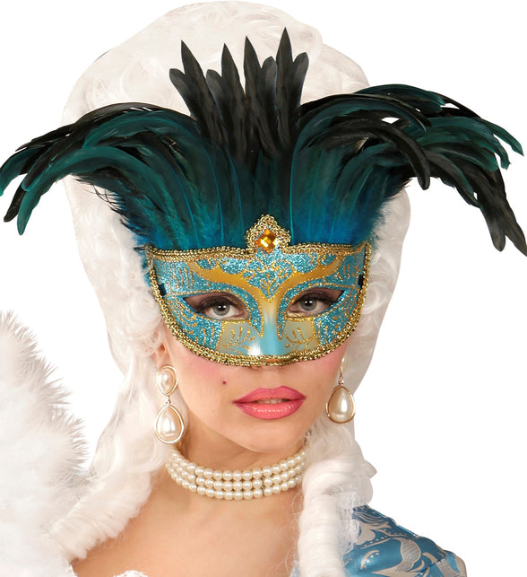 Widmann SRL Blauwe oogmaskers