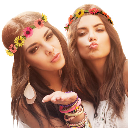 Widmann SRL Bloemen hoofdband met veel kleur