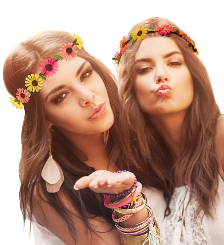 Widmann SRL Bloemen hoofdband met veel kleur