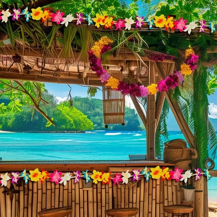 Widmann SRL Bloemenslinger multi 3 meter kostuum Teun