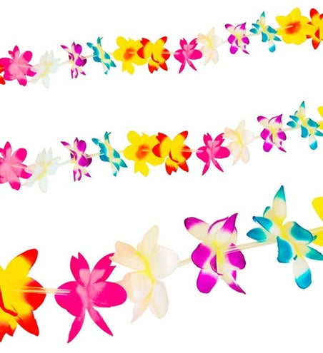 Widmann SRL Bloemenslinger multi 3 meter kostuum Teun