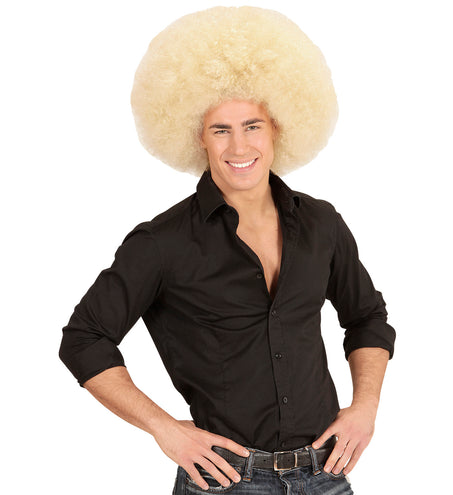 Widmann SRL Blonde oversized Afro pruik