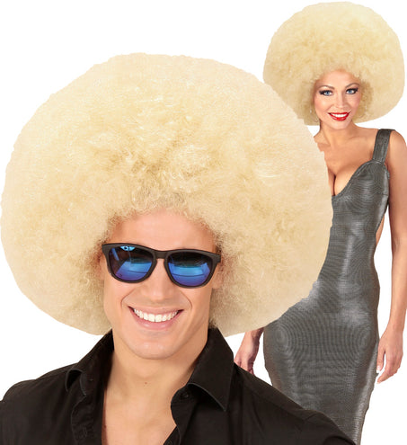 Widmann SRL Blonde oversized Afro pruik