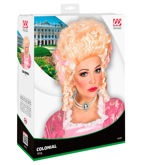Widmann SRL Blonde pruik Koloniale vrouw