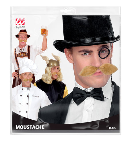 Widmann SRL Blonde snor groot