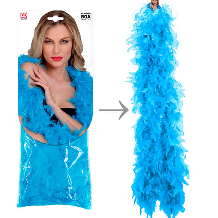 Widmann SRL Boa Esther lichtblauw 180cm