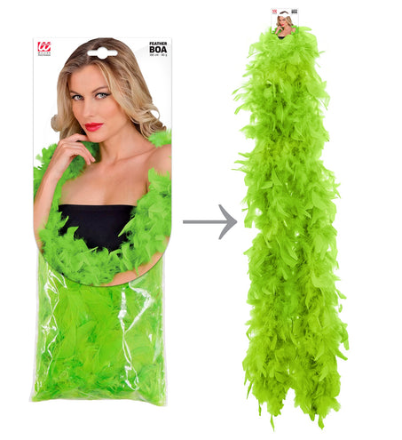 Widmann SRL Boa Esther lime groen 180cm