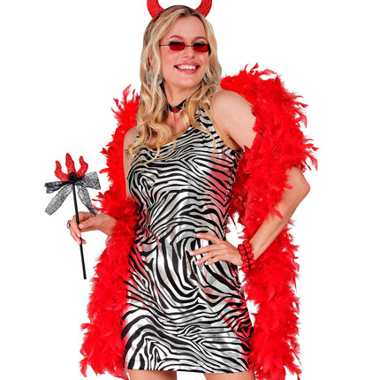 Widmann SRL Boa Esther rood 180cm