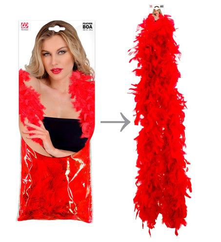 Widmann SRL Boa Esther rood 180cm