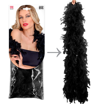 Widmann SRL Boa Esther zwart 180cm