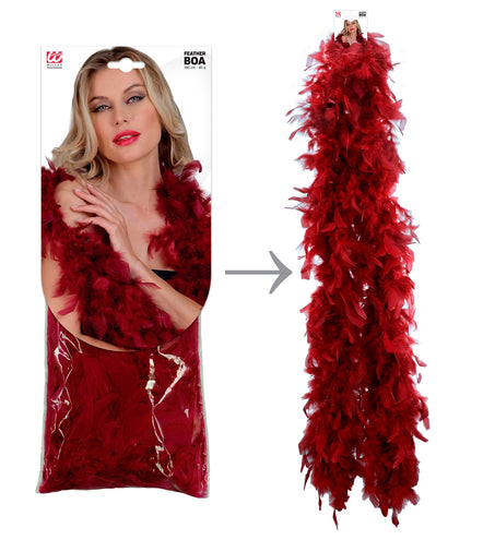 Widmann SRL Boa Joyce bordeaux rood 180cm