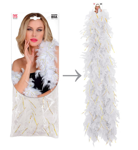 Widmann SRL Boa Joyce wit goud 180cm