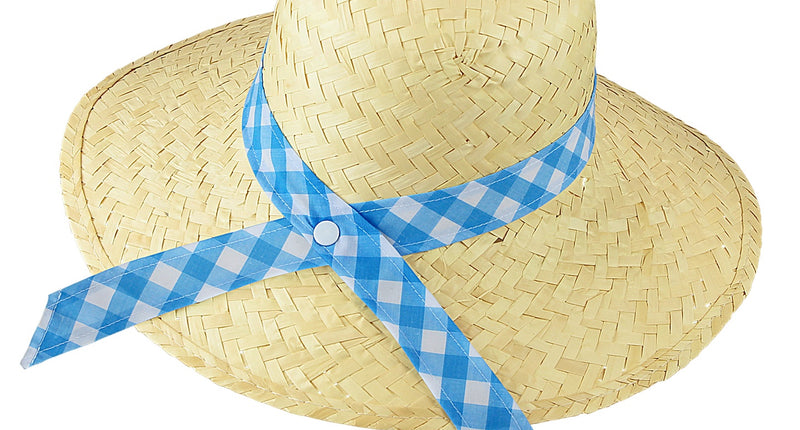 Widmann SRL Boerinnen hoed stro blauw