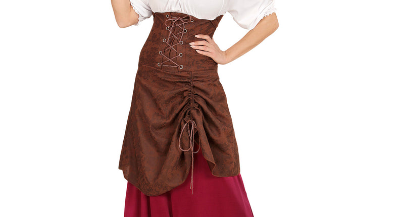 Widmann SRL Boerinnenjurk middeleeuwen rood