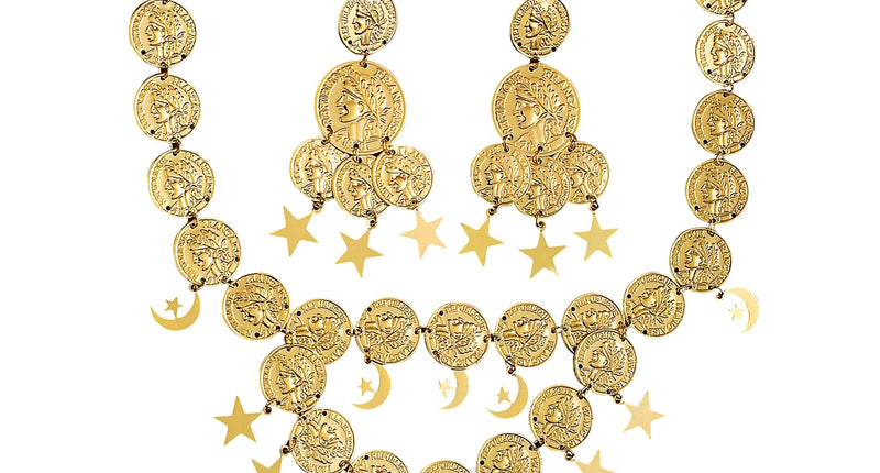 Widmann SRL Boheemse zigeunerin juwelen set munten