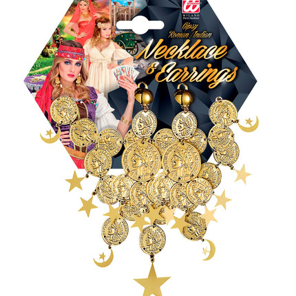 Widmann SRL Boheemse zigeunerin juwelen set munten