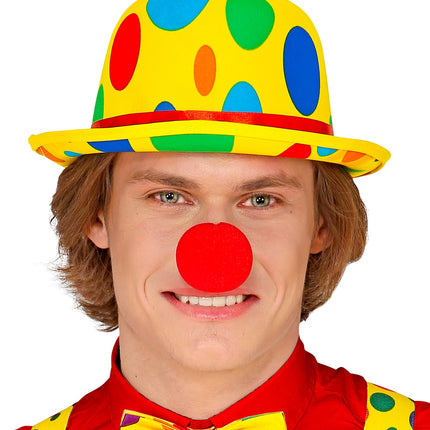 Widmann SRL Bolhoed clown Billy met noppen