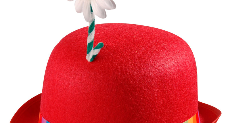 Widmann SRL Bolhoed met bloem rood