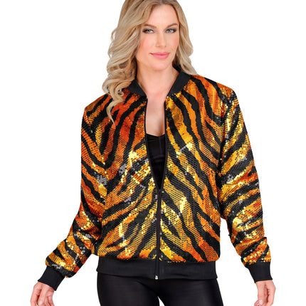 Widmann SRL Bomberjack tijger print